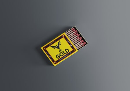 Gold Safety Matches